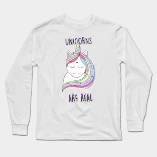Unicorns Are Real Long Sleeve T-Shirt